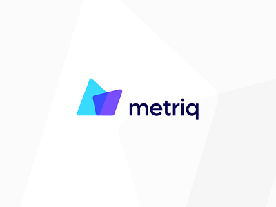 Metriq branding analytics branding data design fintech logo logo exploration saas