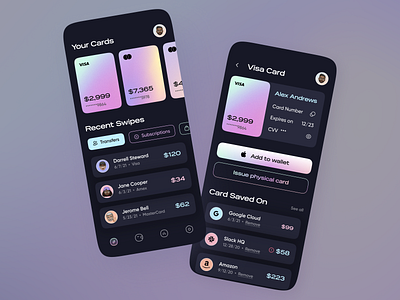 Fintech App UI Concept app design branding design illustration logo mobile app mobile ui ui uidesign uiux