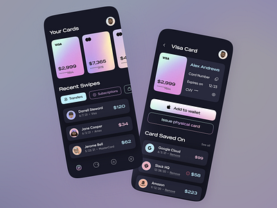 Fintech App UI Concept