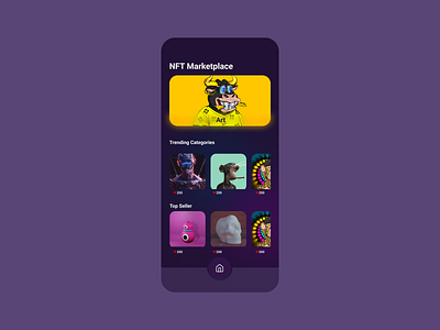 NFT MARKETPLACE MOBILE APP app ui ux