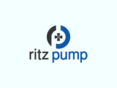 ritz pump logo design branding logo design business logo creative logo design graphic design lettermark logo logo logo brand logo design minimal logo minimalist logo professional logo pump logo pump logo design