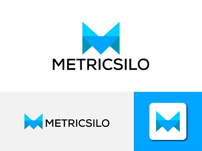Modern Logo - Metricsilo Modern Logo Design | App Icon brand logo branding icon design logo design branding logodesign logos