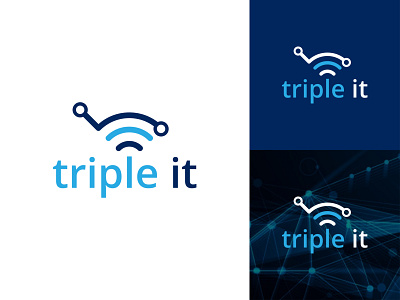 Logo Design - modern triple it logo design | tech | technology