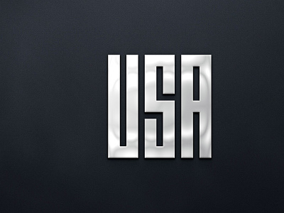 Logo Design - USA Monogram Logo Design abstract logo graphic design logo logo design monogram logo usa logo usa logo design usa monogram logo usa monogram logo design