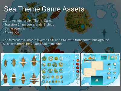 Sea Theme Game Assets