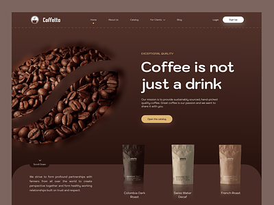 Coffetto - Coffee Suppliers website