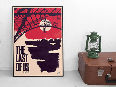 Last of us Paris artwork game illustration lastofus naughtydog paris poster serigraphie