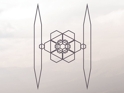 The Last Order design daily hexagon shapes ship star wars tie fighter