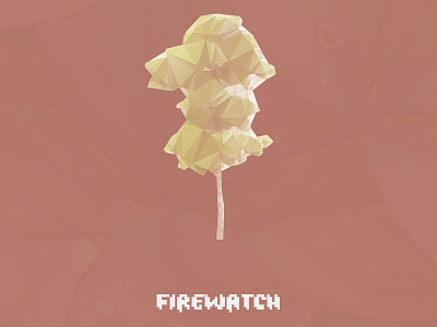Firewatch daily design fire low poly pixel videogame watch