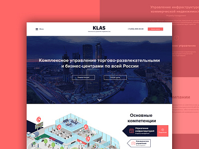 Klas group icons illustrations isometry landing mall site vector web