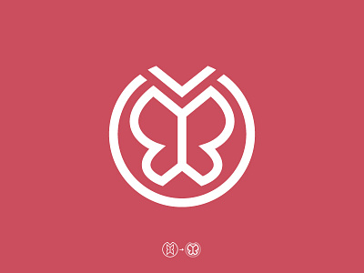 Logo butterfly icon illustration logo rebranding