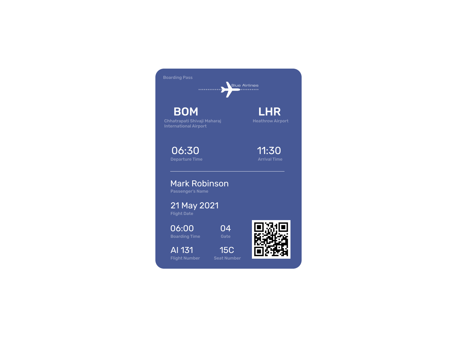 Boarding Pass by Hassaan on Dribbble