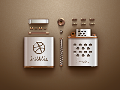 Dribbble Lighter (Dismantling) icon ui sanadas