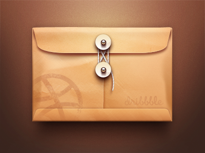 Dribbble Envelope icon sanadas ui