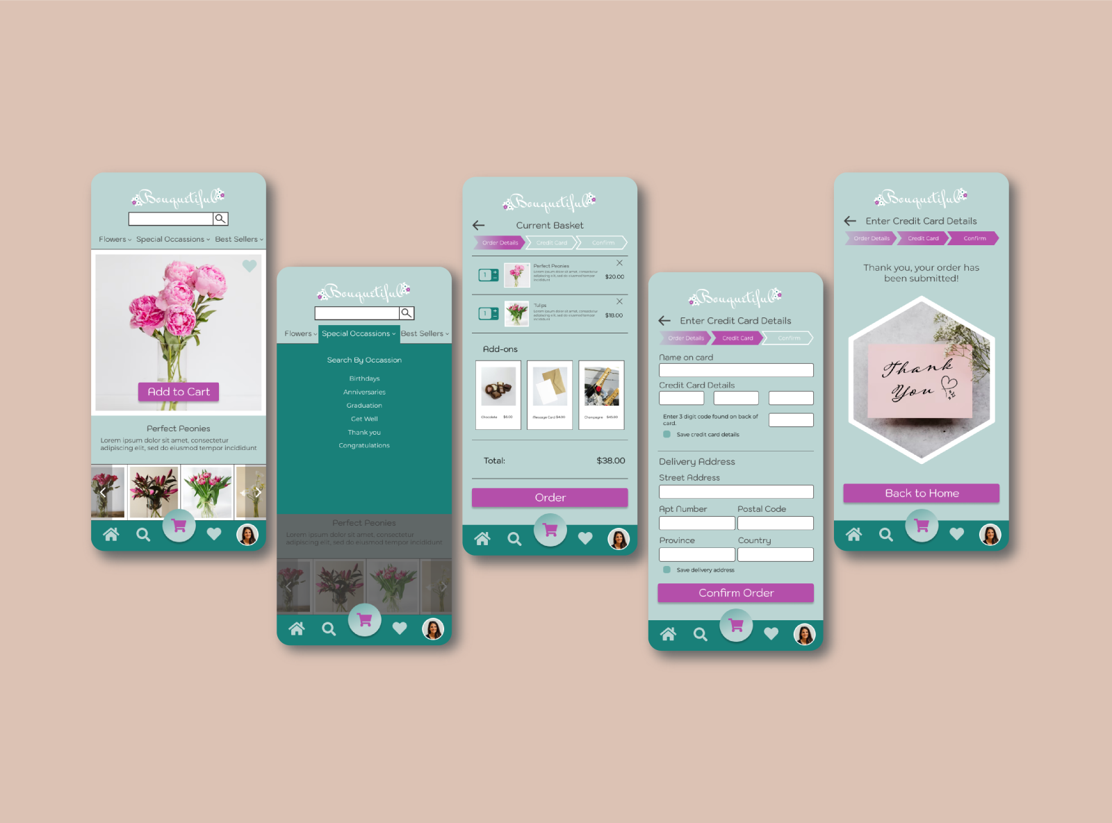 Flower Preview App by Amanda on Dribbble