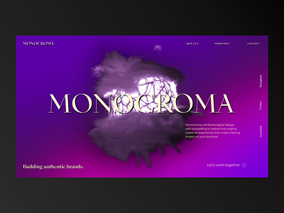 Monocroma animation design logo motion graphics typography ui ux vector