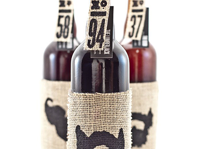 Beer'd Packaging beer beerd bum burlap drink handmade hipster illustration lumberjack packaging screenprinted typography
