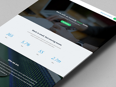 Careers Page branding careers clean flat mobile first open responsive sans typography ui ux web