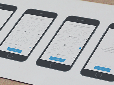 Onboarding Wires app ios onboarding user experience ux wireframes wires