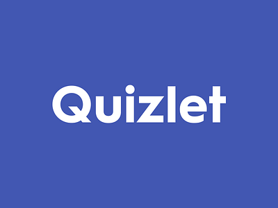 Quizlet Redesign android indigo ios logo logotype redesign web