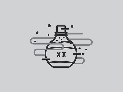 X Potion halloween illustration logo minimal minimalist potion seigon