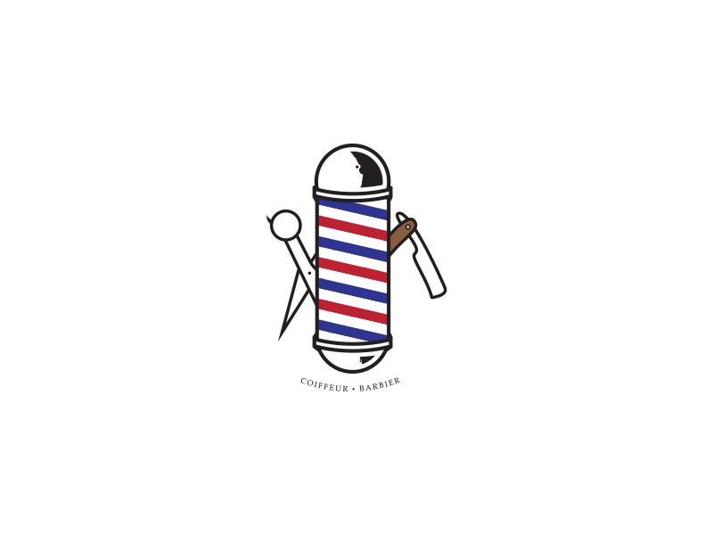 Barber Hairdresser Logo By Seigon On Dribbble