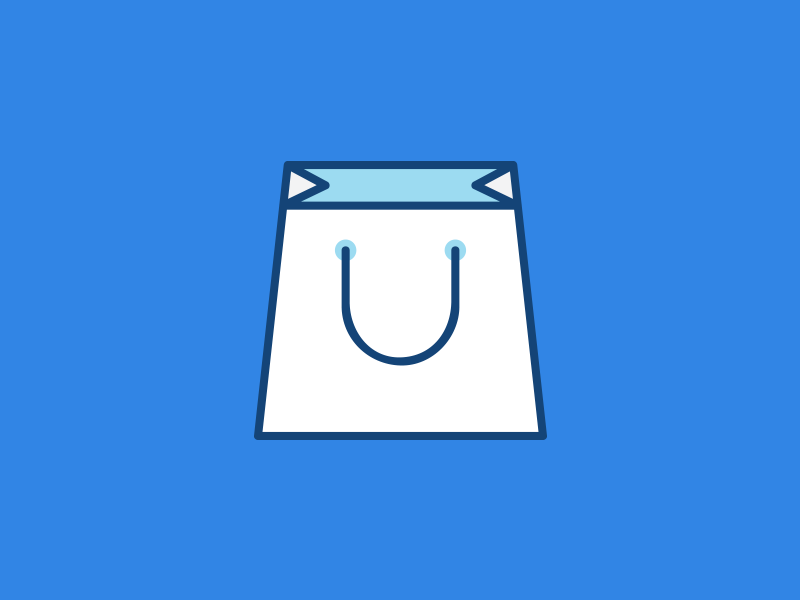 Shop bag icon by Alexandre Teillet on Dribbble