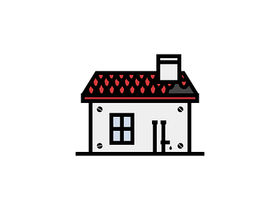 House building concept design icon illustration logo seigon