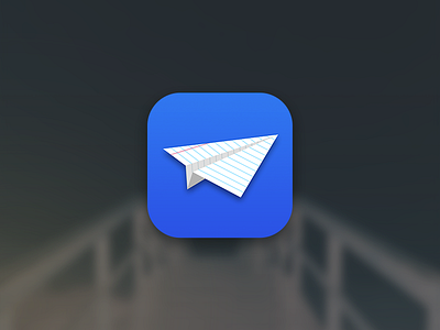 App Icon - Paper plane talk appicon fingerholic icon ios iphone
