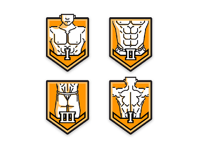 fitness level badges - male badge fitness level male workout