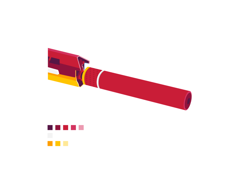 Color Scheme Exercise color scheme gun illustration silencer
