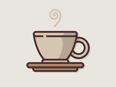 Coffee Icon coffee design digital art graphic design icon illustration illustrator tea vector