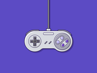 Super Nintendo Joystick (snes) design game graphic design icon illustration illustrator joystick nintendo snes vector