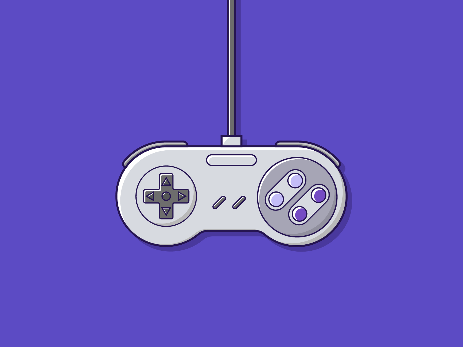 Super Nintendo Joystick (snes) by Luiz Curado on Dribbble