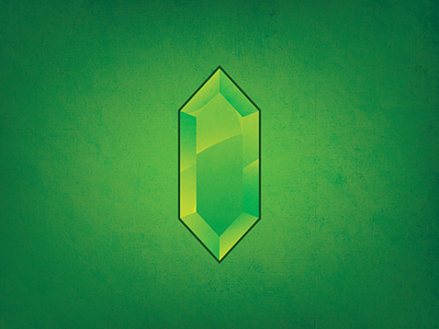 Rupee cristal digital art games graphic design green icon illustration illustrator link nintendo rupee snes texturas texture vector verde vintage zelda