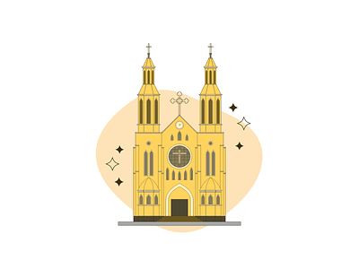 Church of Our Lady of the Rosary art church design digital art digitalart draw drawing graphic design icon iconinspiration illustration illustrator rosary vector