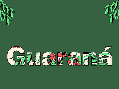 Guaraná Type Motion design digital art fruit graphic design guaraná icon illustration illustrator kinect morphy motion motion graphics type type morphy vector