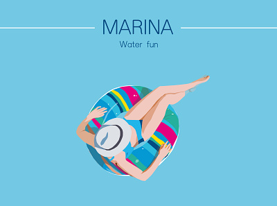 Illustration Water Float branding design graphic design ill illustration illustrator