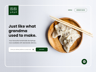 👾 DailyUI #3 - Landing Page dailyui designs food landing page order uiux web design website