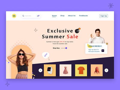 Online Shop Landing Page