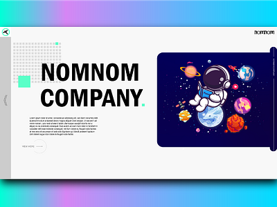 NomNom Website Design design graphic design typo typography ui user interface website website design