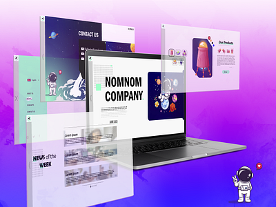 NomNom Company full design graphic design ui user interface we website