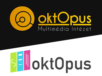 oktOpus Multimedia School branding branding design logo minimal multimedia