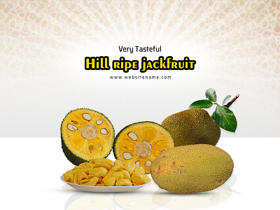 Jackfruit social media post branding design mockup packaging simple social media design