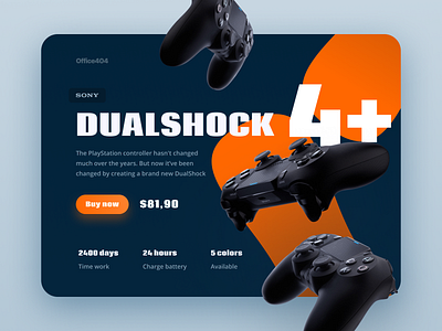 Hero screen for Dualshock 4 landing