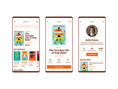 BookStore App Concept app ui bookshop bookstore mobile app ui