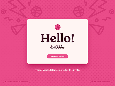 Hello Dribbble