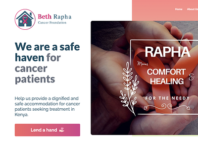 Beth Rapha Cancer Foundation Website design cancer cancer foundation graphic design ui ux website design