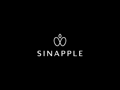 Sinapple alvodsgn black branding cosmetics design identity logotype minimal