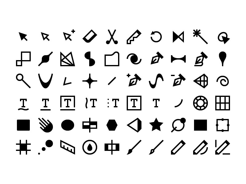 adobe illustrator tool icons